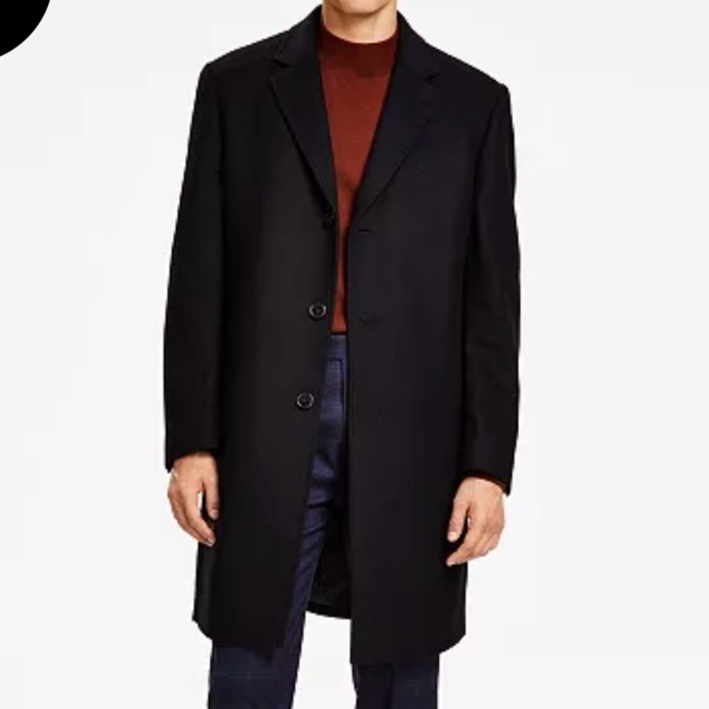 NWT Michael Kors Wool Blend Men's Black Coat